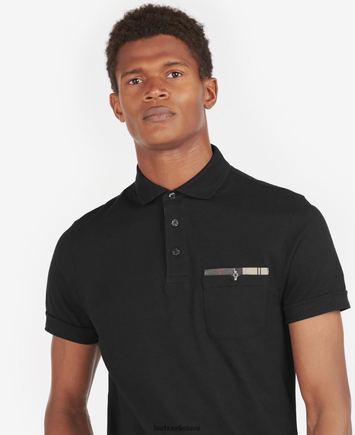 apranga Barbour corpatch polo marškinėliai pilkas marlas/akmuo vyrų 6F6D80554