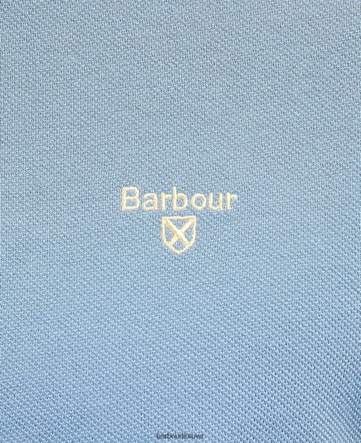 apranga Barbour finkle polo marškinėliai dulkėtos mėtos vyrų 6F6D80628