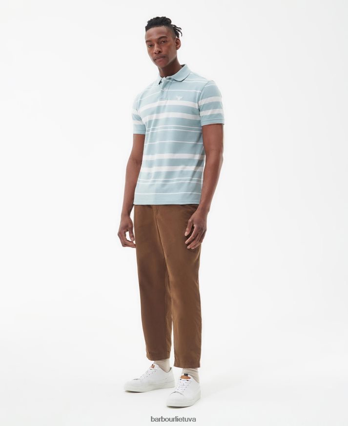 apranga Barbour halden polo marškinėliai šnabžda balta vyrų 6F6D80698