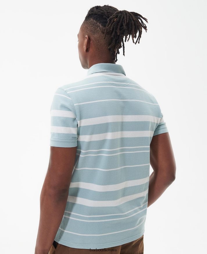 apranga Barbour halden polo marškinėliai šnabžda balta vyrų 6F6D80698