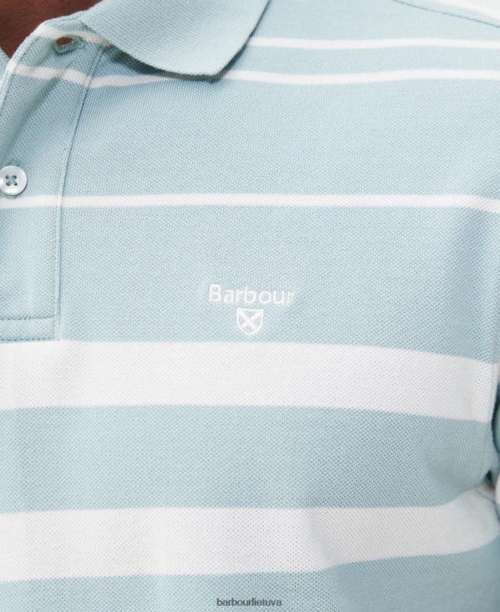 apranga Barbour halden polo marškinėliai šnabžda balta vyrų 6F6D80698