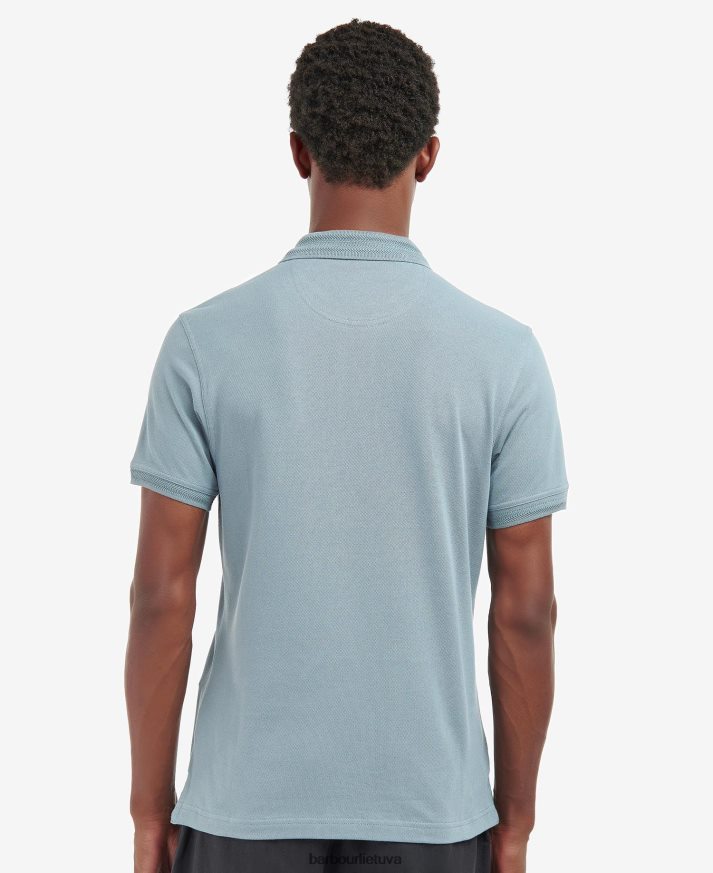 apranga Barbour harrowgate polo marškinėliai skalbtas mėlynai vyrų 6F6D80588