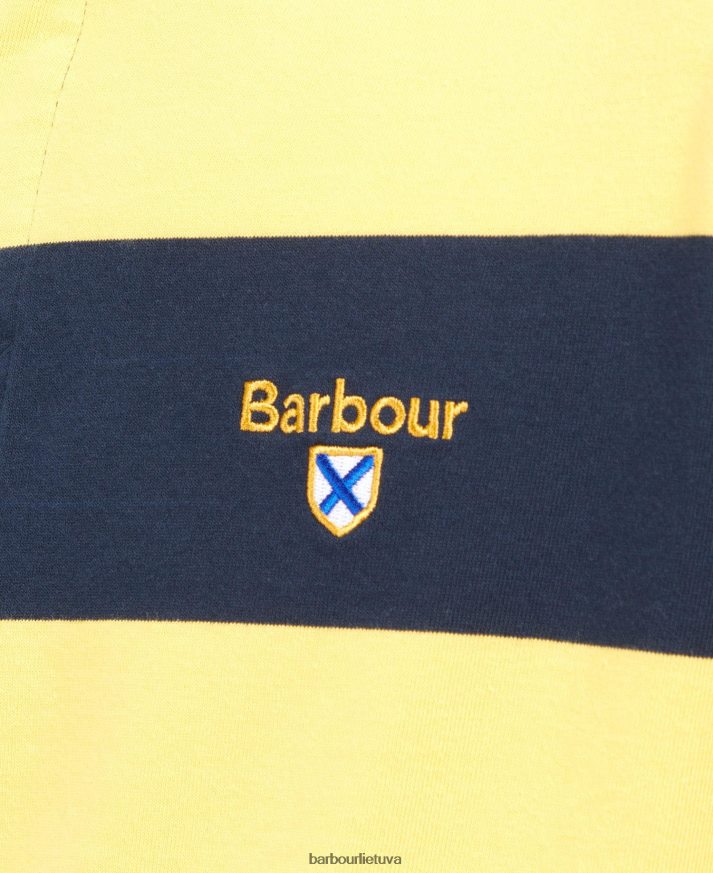 apranga Barbour hollywell dryžuoti regbio marškinėliai šnabžda balta vyrų 6F6D80706