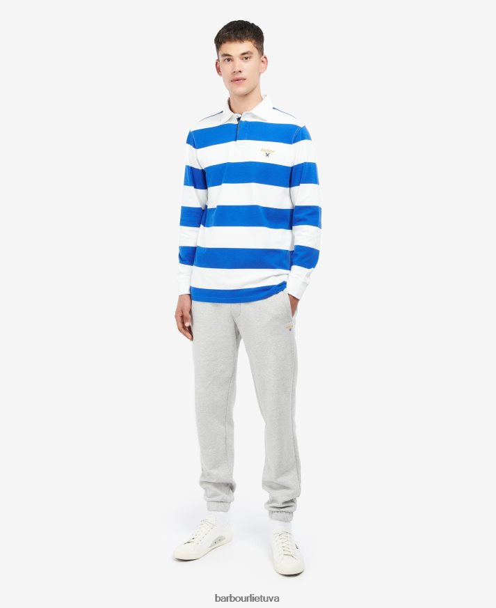 apranga Barbour hollywell dryžuoti regbio marškinėliai šnabžda balta vyrų 6F6D80725