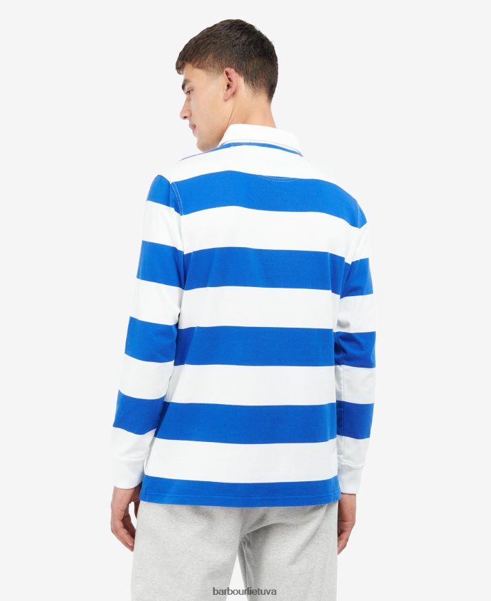 apranga Barbour hollywell dryžuoti regbio marškinėliai šnabžda balta vyrų 6F6D80725