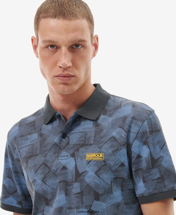 apranga Barbour jaspio polo marškinėliai anglis vyrų 6F6D80638