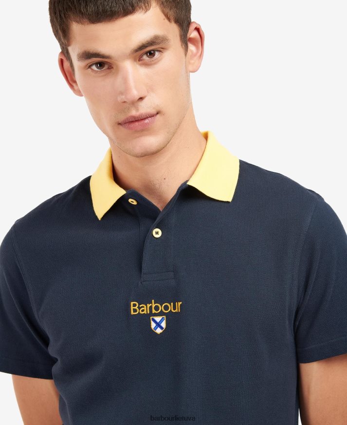 apranga Barbour įkūrėjų polo marškinėliai klasikinis laivynas vyrų 6F6D80630