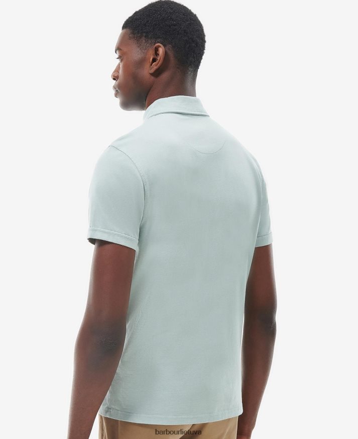 apranga Barbour kirkhill polo marškinėliai mėlyna kreida vyrų 6F6D80620