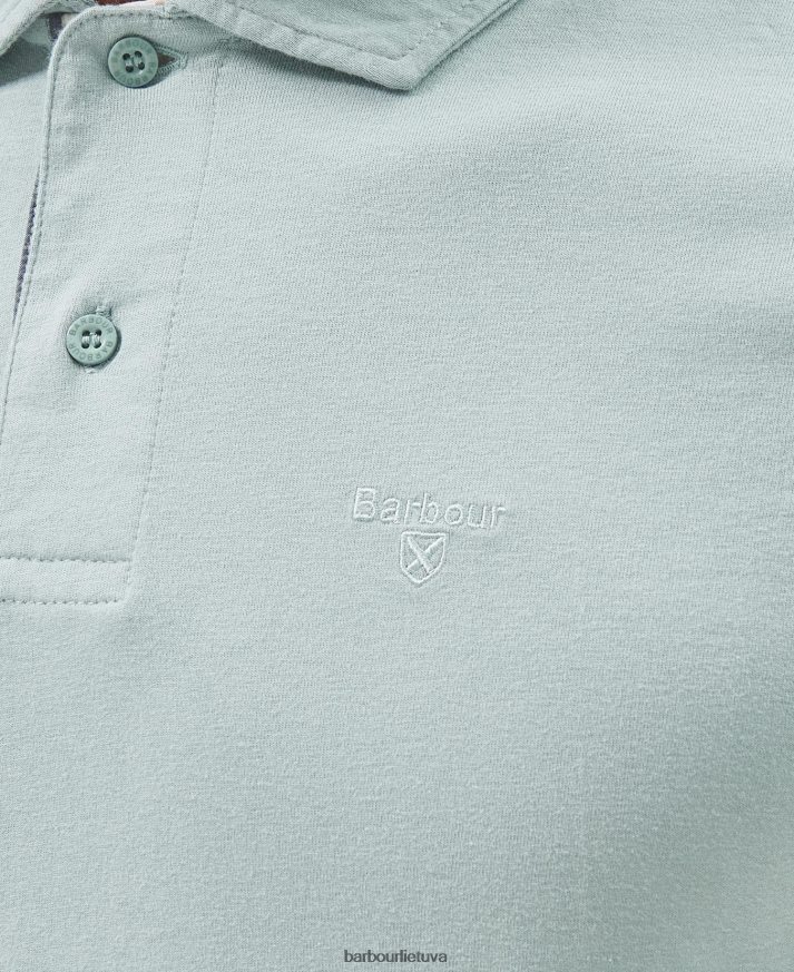 apranga Barbour kirkhill polo marškinėliai mėlyna kreida vyrų 6F6D80620