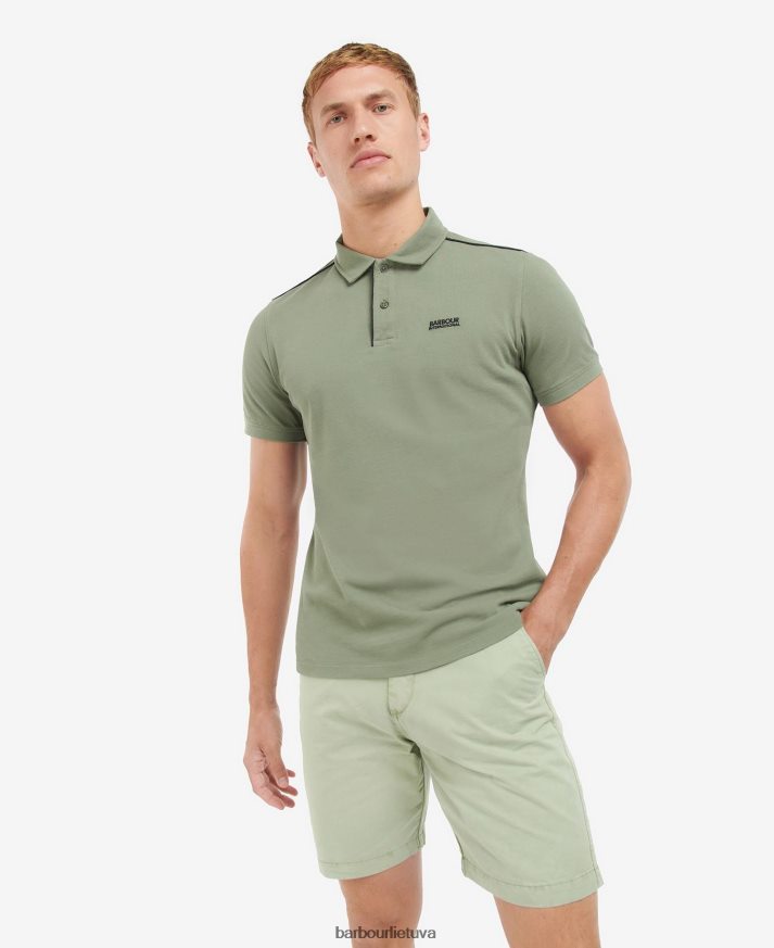 apranga Barbour krašto polo marškinėliai klasikinis juodas vyrų 6F6D80645