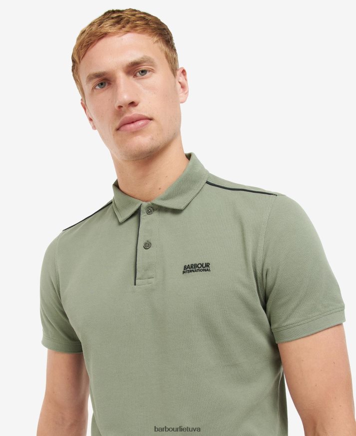 apranga Barbour krašto polo marškinėliai klasikinis juodas vyrų 6F6D80645