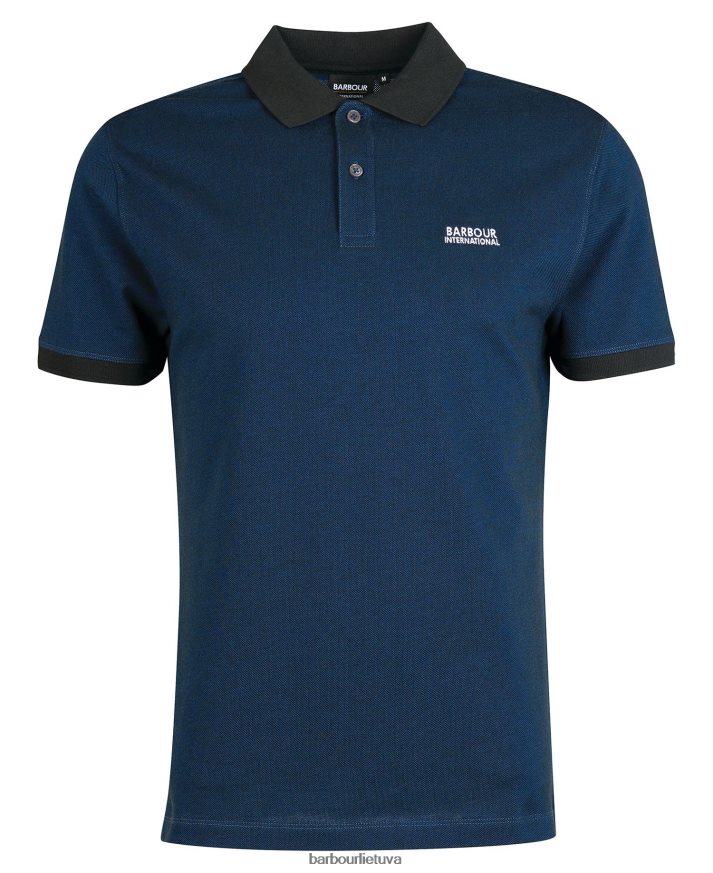 apranga Barbour milton polo marškinėliai tamsiai mėlyna vyrų 6F6D80733