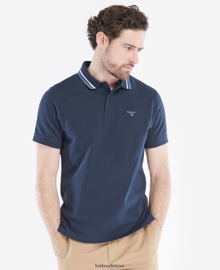 apranga Barbour otterburn polo marškinėliai baltas vyrų 6F6D80539