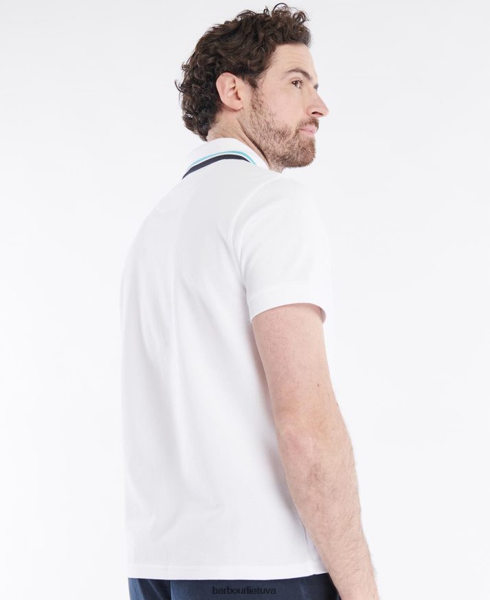 apranga Barbour otterburn polo marškinėliai baltas vyrų 6F6D80736