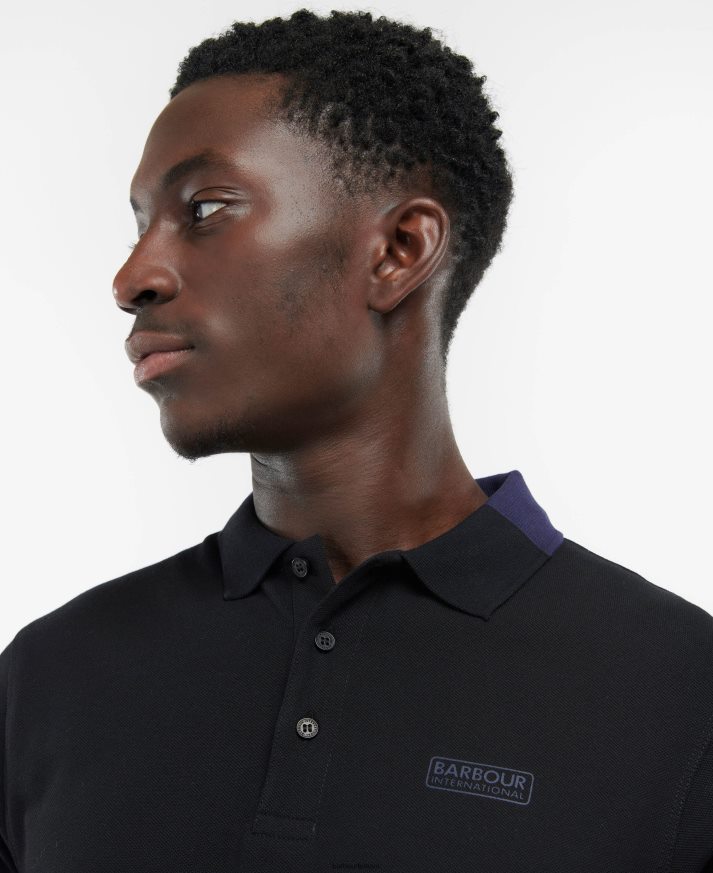 apranga Barbour philip polo marškinėliai juodas rašalas vyrų 6F6D80640