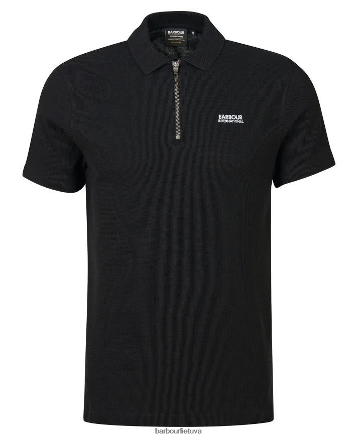 apranga Barbour polo marškinėliai su užtrauktuku miškas vyrų 6F6D80665