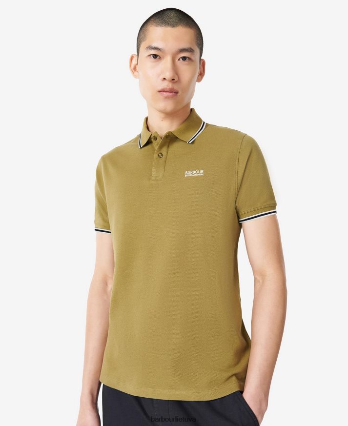 apranga Barbour raitelio polo marškinėliai archyvas alyvuogių vyrų 6F6D80671