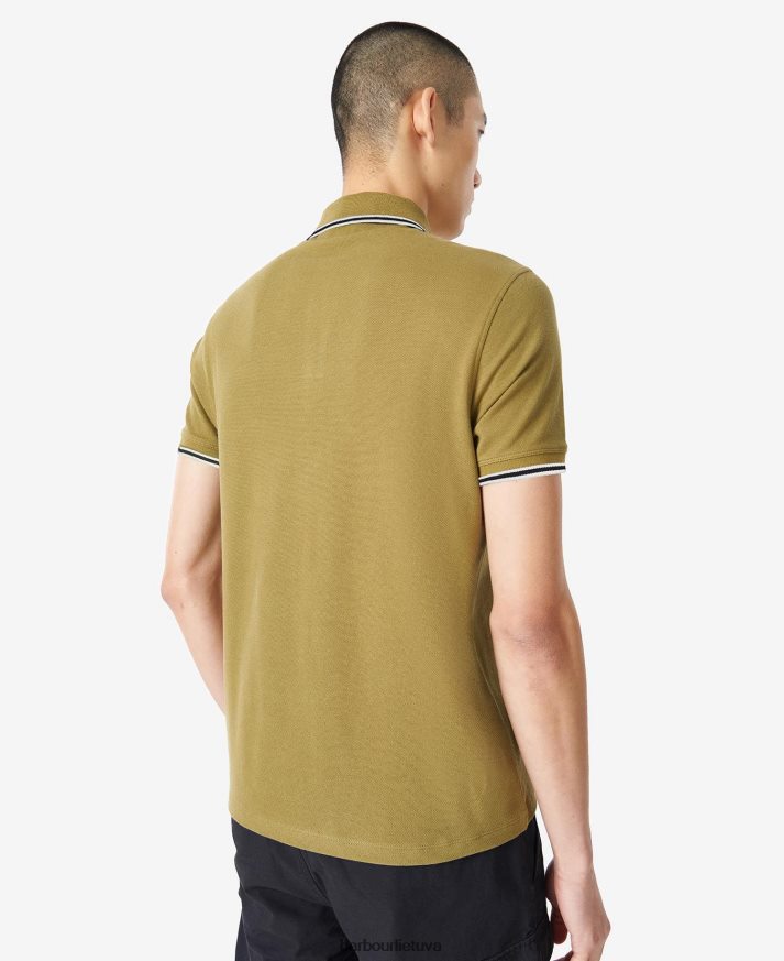 apranga Barbour raitelio polo marškinėliai archyvas alyvuogių vyrų 6F6D80671