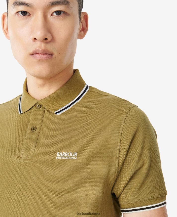 apranga Barbour raitelio polo marškinėliai archyvas alyvuogių vyrų 6F6D80671
