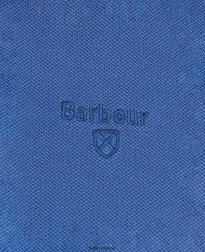 apranga Barbour skalbti sportiniai polo marškinėliai dangus vyrų 6F6D80564