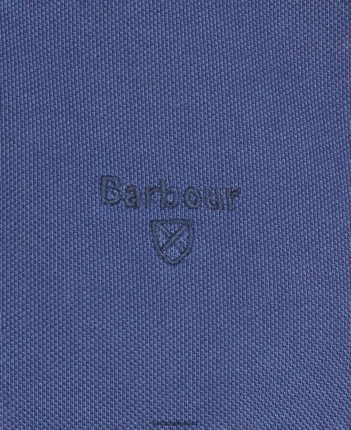 apranga Barbour skalbti sportiniai polo marškinėliai dangus vyrų 6F6D80589