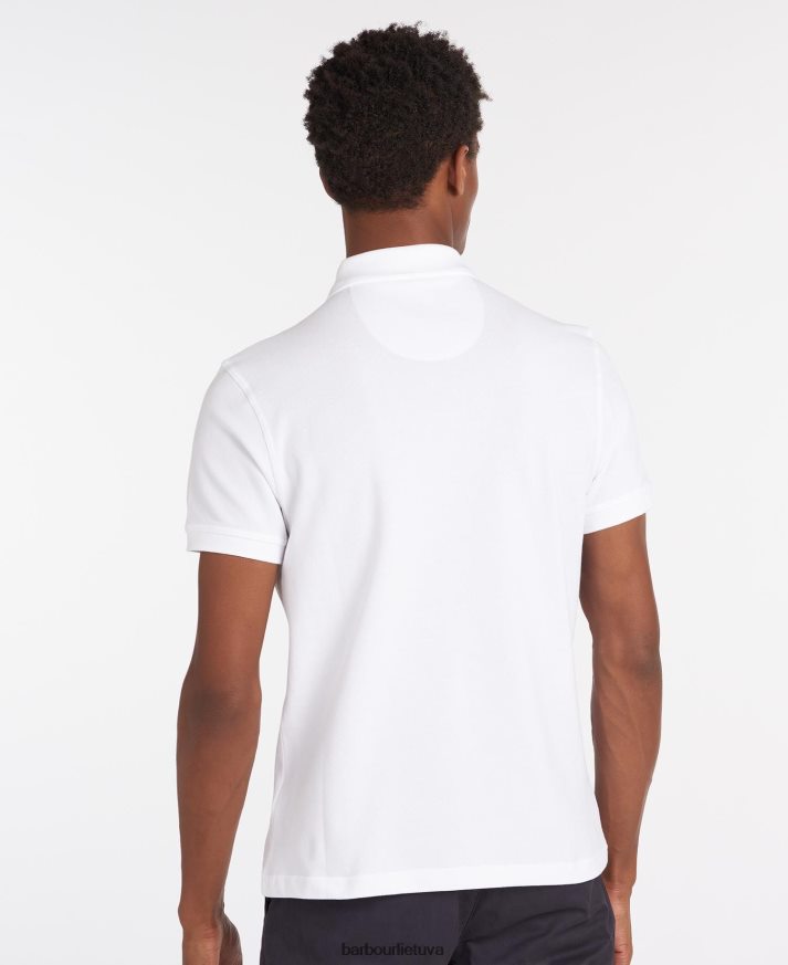 apranga Barbour sportiniai polo marškinėliai atlantinė mėlyna vyrų 6F6D80576