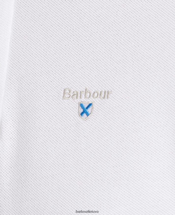 apranga Barbour sportiniai polo marškinėliai atlantinė mėlyna vyrų 6F6D80576