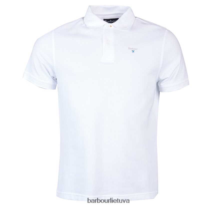 apranga Barbour sportiniai polo marškinėliai atlantinė mėlyna vyrų 6F6D80576