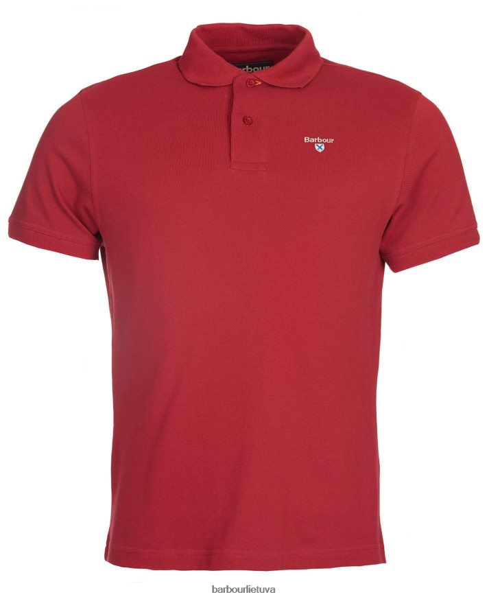 apranga Barbour sportiniai polo marškinėliai atlantinė mėlyna vyrų 6F6D80612