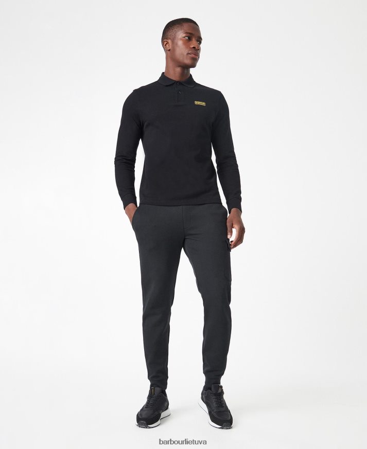 apranga Barbour tarptautiniai polo marškinėliai ilgomis rankovėmis tarptautinis laivynas vyrų 6F6D80662