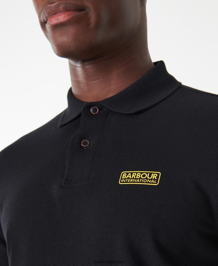 apranga Barbour tarptautiniai polo marškinėliai ilgomis rankovėmis tarptautinis laivynas vyrų 6F6D80662