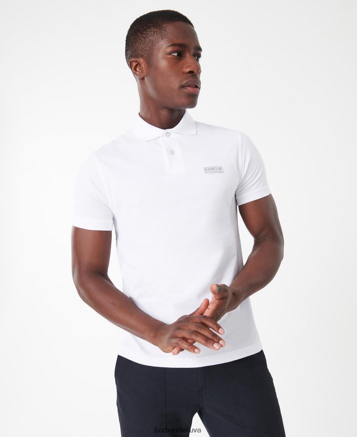 apranga Barbour tarptautiniai poloshirt tarptautiniai esminiai baltas vyrų 6F6D80636