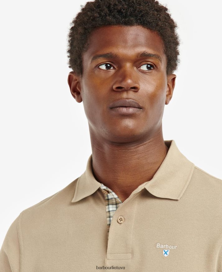 apranga Barbour tartan pique polo marškinėliai dangaus marlas / suknelė vyrų 6F6D80600