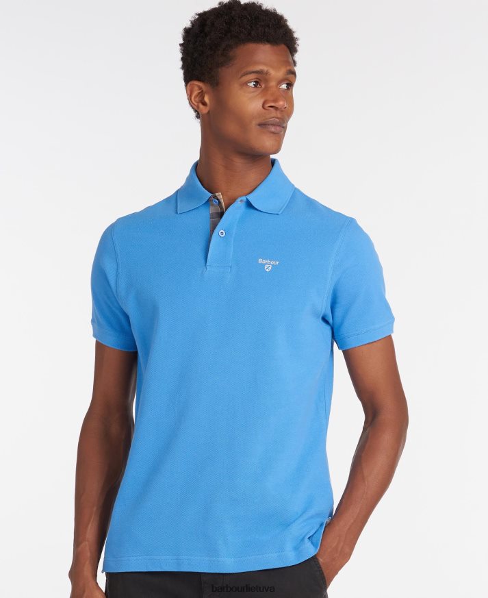 apranga Barbour tartan pique polo marškinėliai lenktyninis žalias vyrų 6F6D80598