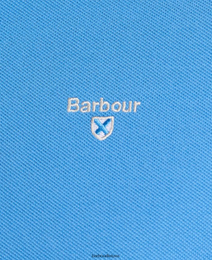 apranga Barbour tartan pique polo marškinėliai lenktyninis žalias vyrų 6F6D80598