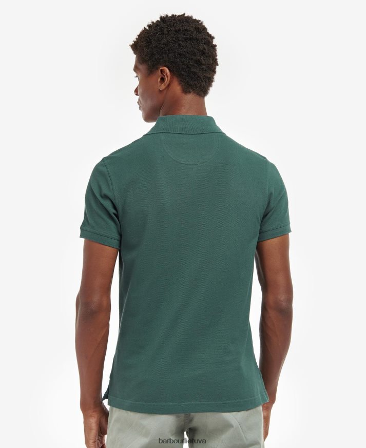 apranga Barbour tartan pique polo marškinėliai nuplautas akmuo vyrų 6F6D80613