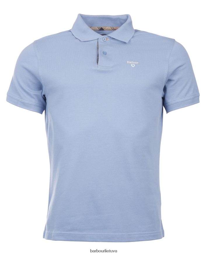 apranga Barbour tartan pique polo marškinėliai smiltainis vyrų 6F6D80565