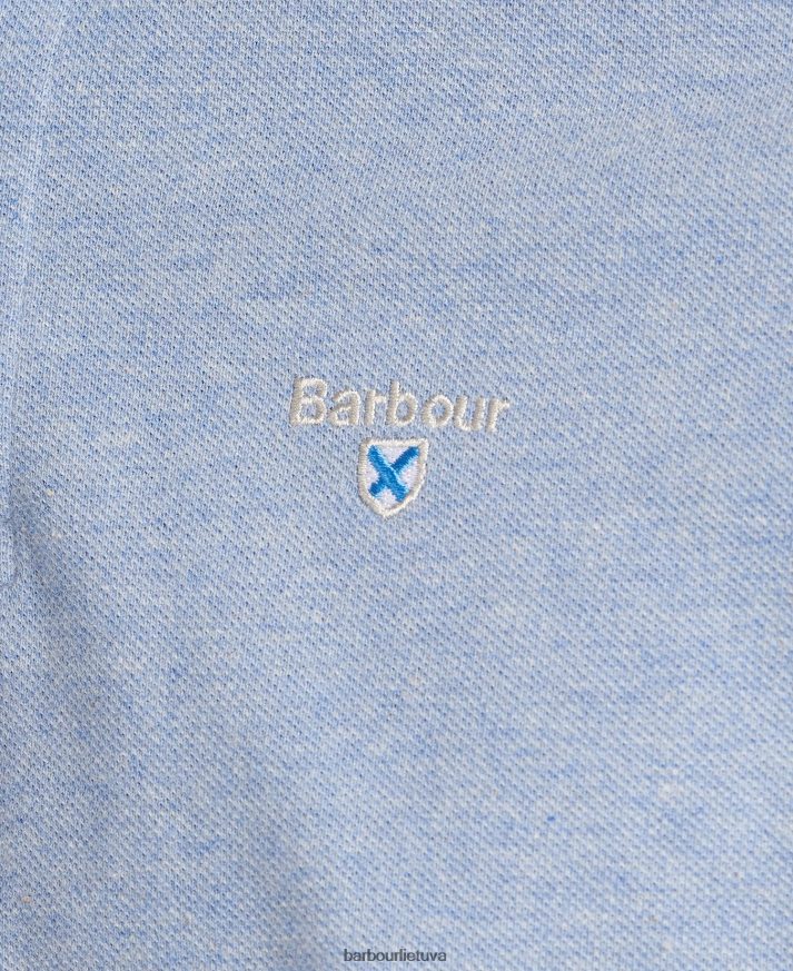 apranga Barbour tartan pique polo marškinėliai smiltainis vyrų 6F6D80565