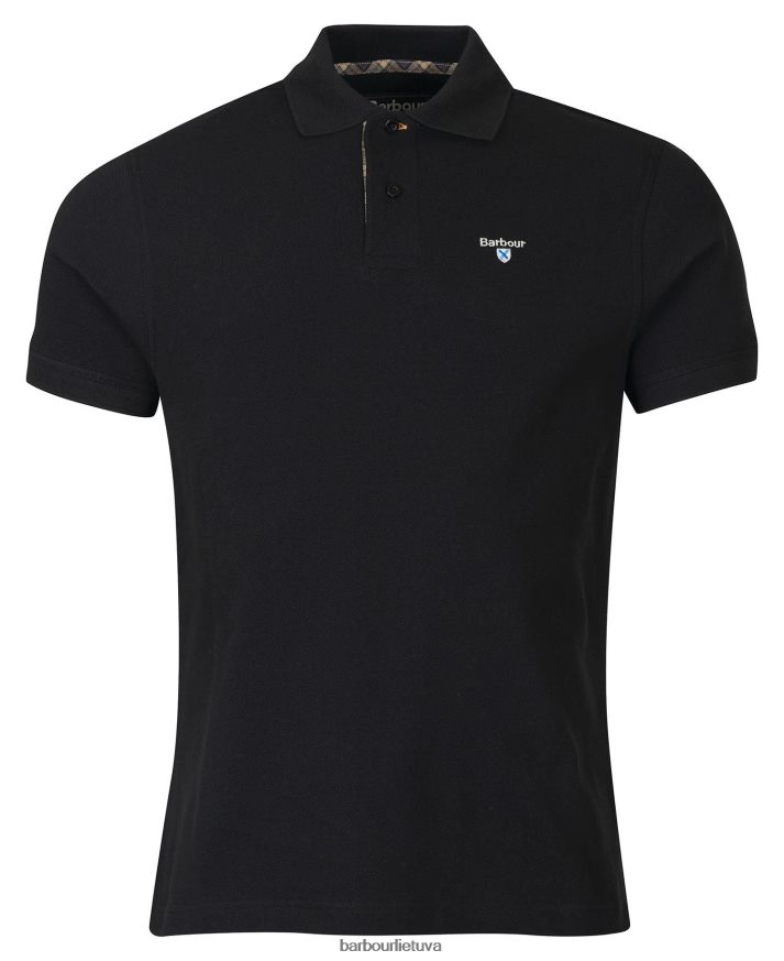 apranga Barbour tartan pique polo marškinėliai smiltainis vyrų 6F6D80573