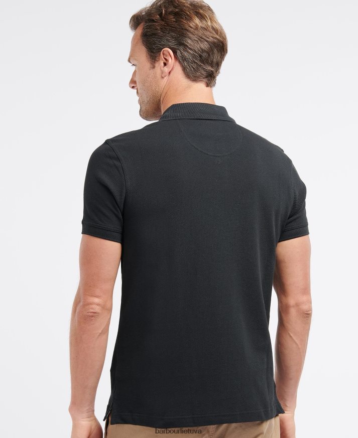 apranga Barbour tartan pique polo marškinėliai smiltainis vyrų 6F6D80573