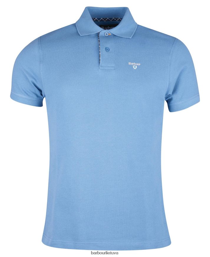 apranga Barbour tartan pique polo marškinėliai smiltainis vyrų 6F6D80583