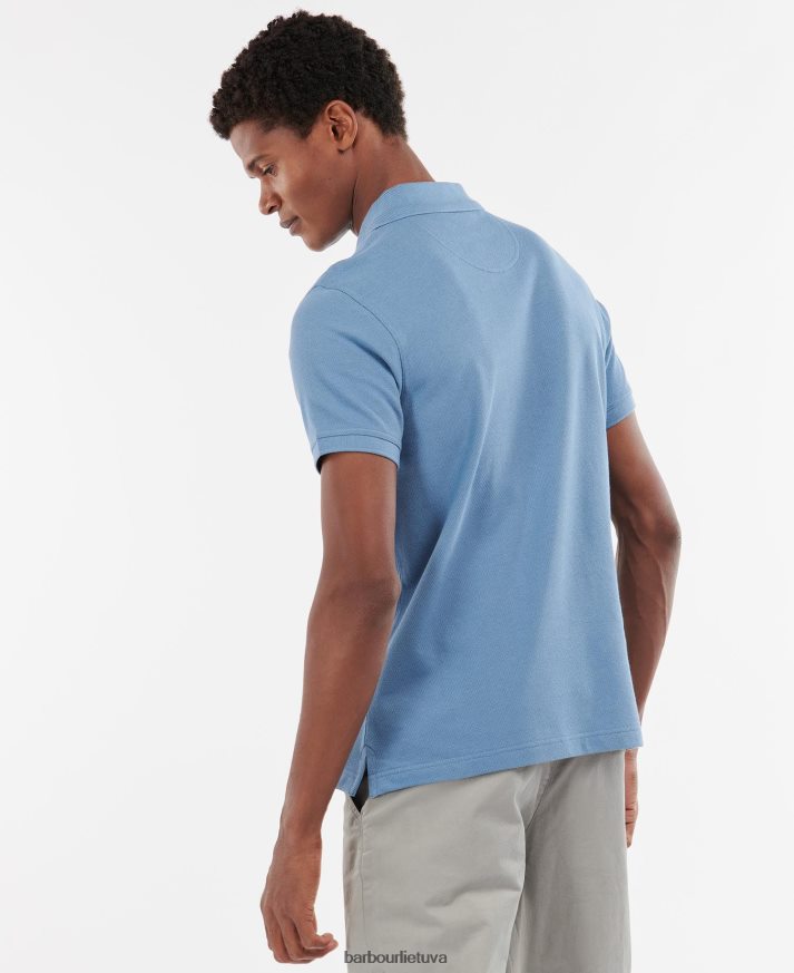 apranga Barbour tartan pique polo marškinėliai smiltainis vyrų 6F6D80583