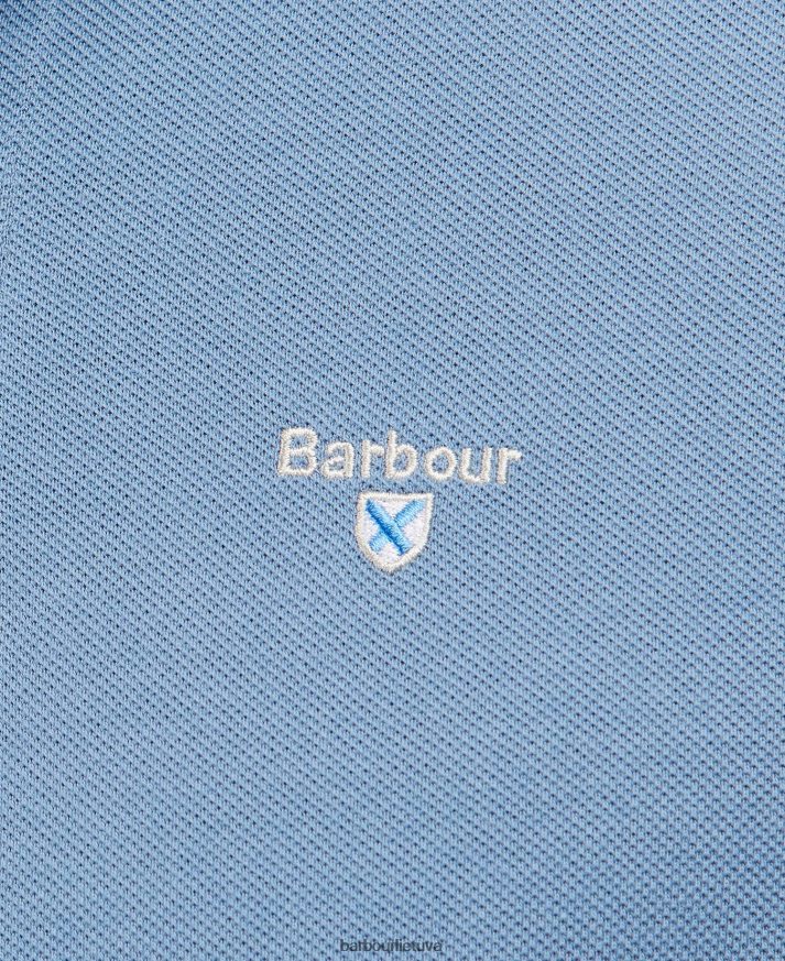 apranga Barbour tartan pique polo marškinėliai smiltainis vyrų 6F6D80583