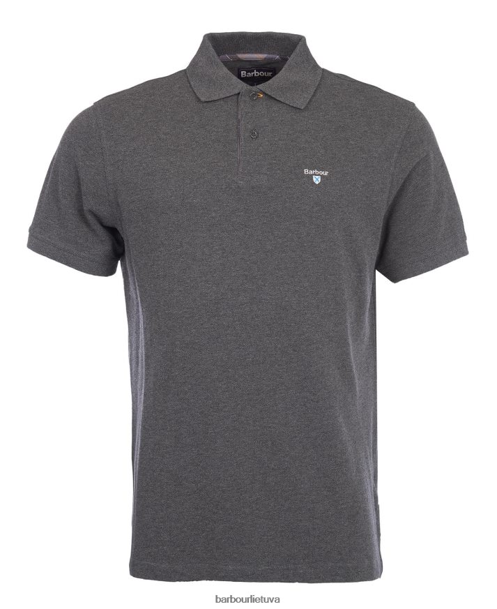 apranga Barbour tartano poloshirt pique naktinis dangus / alyvuogių naktis vyrų 6F6D80545