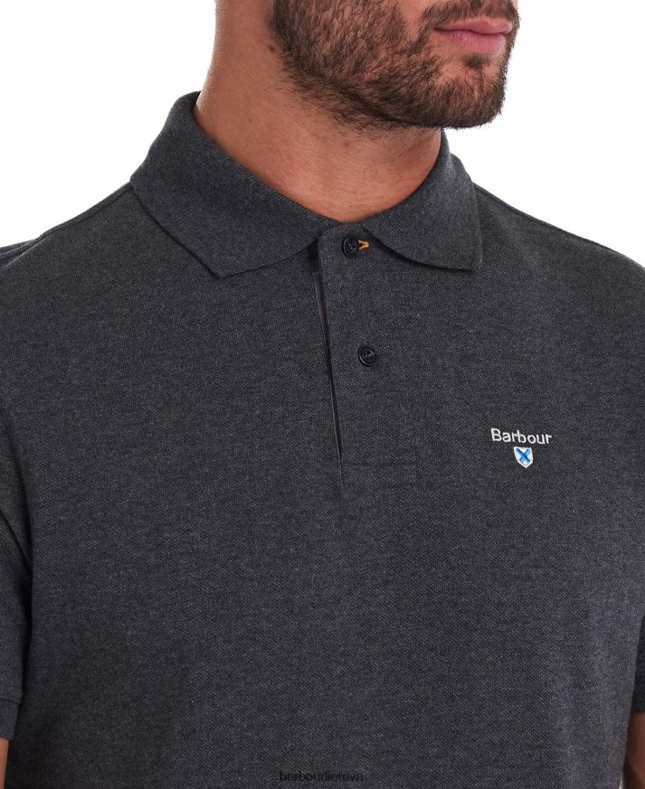 apranga Barbour tartano poloshirt pique naktinis dangus / alyvuogių naktis vyrų 6F6D80545