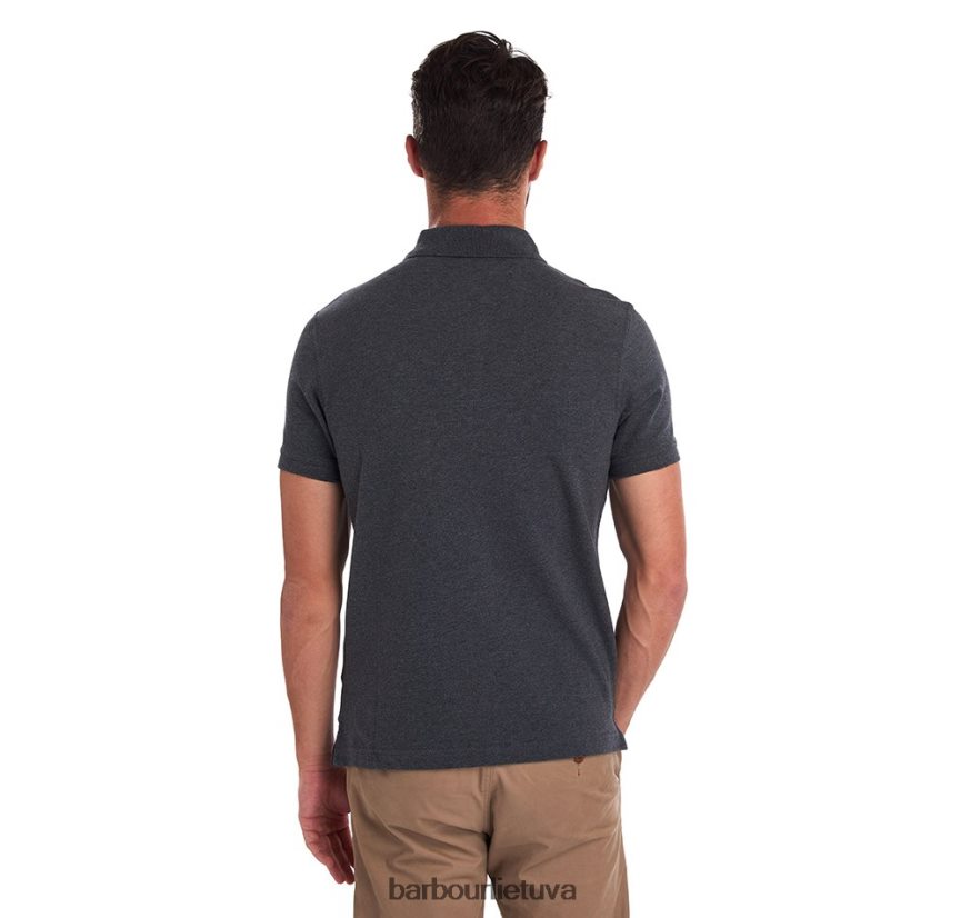apranga Barbour tartano poloshirt pique naktinis dangus / alyvuogių naktis vyrų 6F6D80545