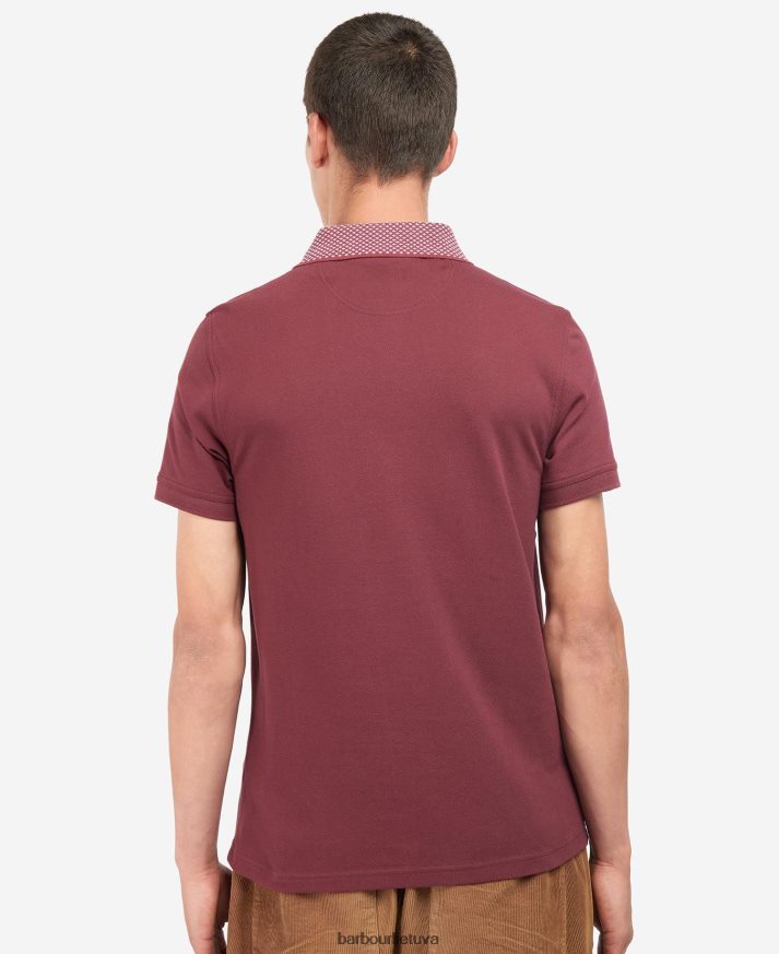 apranga Barbour tiek polo marškinėliai dk bordo vyrų 6F6D80708