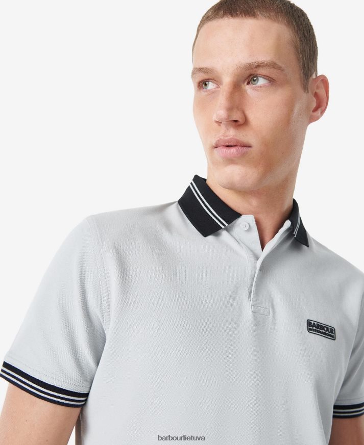apranga Barbour tracker polo marškinėliai išblukęs mėlynas vyrų 6F6D80643
