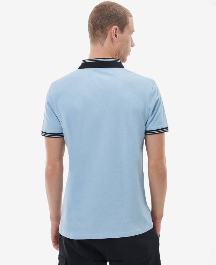 apranga Barbour tracker polo marškinėliai išblukęs mėlynas vyrų 6F6D80670