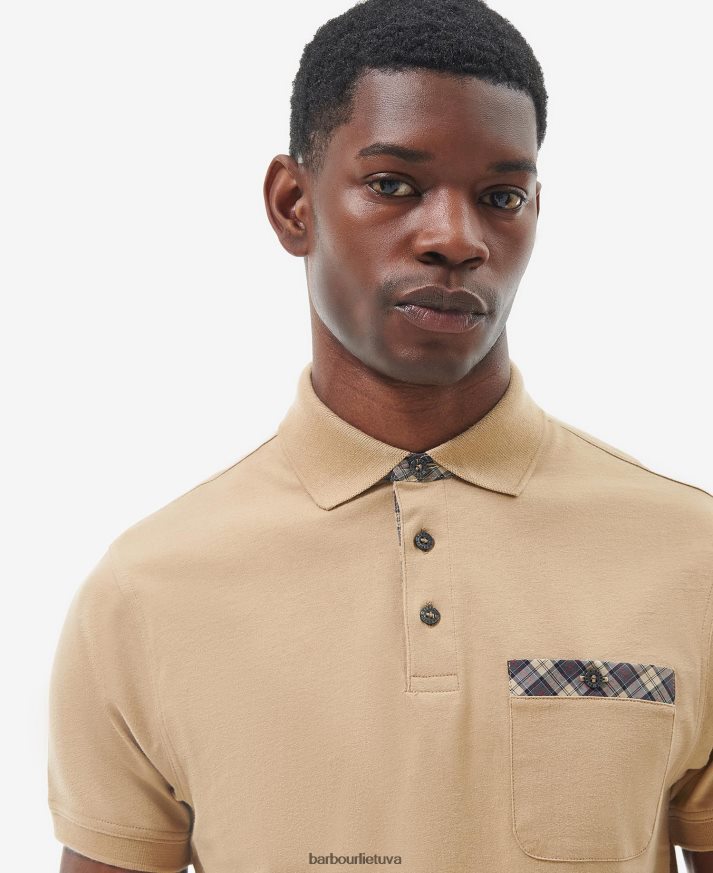apranga Barbour trokštantys polo marškinėliai kukurūzų stiebas vyrų 6F6D80572